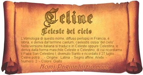 celine significato nome